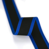 1 1/2 inch (38 mm) Colored Neon Orange/Pink/Neon Green/Blue Striped Twill Elastic, Waistband Elastic