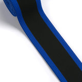 1 1/2 inch (38 mm) Colored Neon Orange/Pink/Neon Green/Blue Striped Twill Elastic, Waistband Elastic