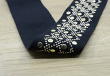 2.15 inch (55mm) wide Comfortable Plush Elastic covered in Sequins,Waistband Elastic,Soft Elastic, Elastic Band,Sewing Elastic By the Yard - strapcrafts