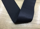 1.5 inch (40mm) Wide Satin Black Elastic Band - strapcrafts