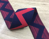 1.5 inch (40mm) Wide Colored Plush V Pattern Soft Waistband Elastic - strapcrafts