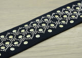 2.15 inch (55mm) wide Comfortable Plush Elastic covered in Sequins,Waistband Elastic,Soft Elastic, Elastic Band,Sewing Elastic By the Yard - strapcrafts