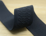 1.5 inch 38mm Wide  Waistband Elastic, Ethnic Pattern Black Elastic Trim,Stretchy Elastic Ribbon - strapcrafts