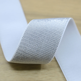 1.5 inch (38mm) Wide Soft Silver and Gold Glitter Elastic Bands, Waistband Elastic, - strapcrafts