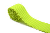 2 inch ( 50mm ) Wide Colored Comfortable Plush Elastic Band with Wavy Edge - 1 Yard - strapcrafts