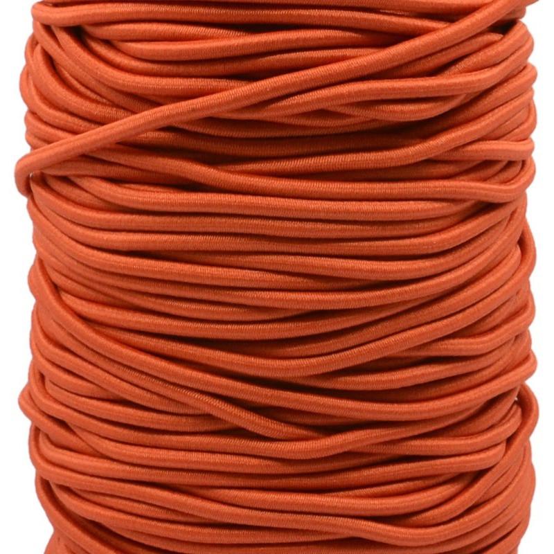 0.1 inch / 2.5 mm Ruber Round Elastic Cord String Band 90 Yard /270 ft - strapcrafts