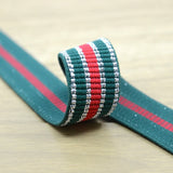 1 inch 25mm Colorfur  Glitter Striped Elastic Band , Colored Elastic Trim, Elastic Ribbon,  Elastic by the Yard, - strapcrafts