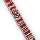 1 inch (25mm) Jacquard Red Aztec Pattern Woven Latex-free Elastic ,Waistband Elastic,Knit Elastic, Sewing Elastic- 1 Yard