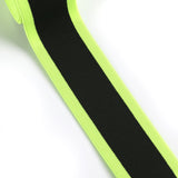 1 1/2 inch (38 mm) Colored Neon Orange/Pink/Neon Green/Blue Striped Twill Elastic, Waistband Elastic