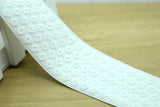 Embroidery Jacquard White Elastic, Waistband Elastic ,Sewing Elastic, 2 inch 50mm WIde Elastic - strapcrafts