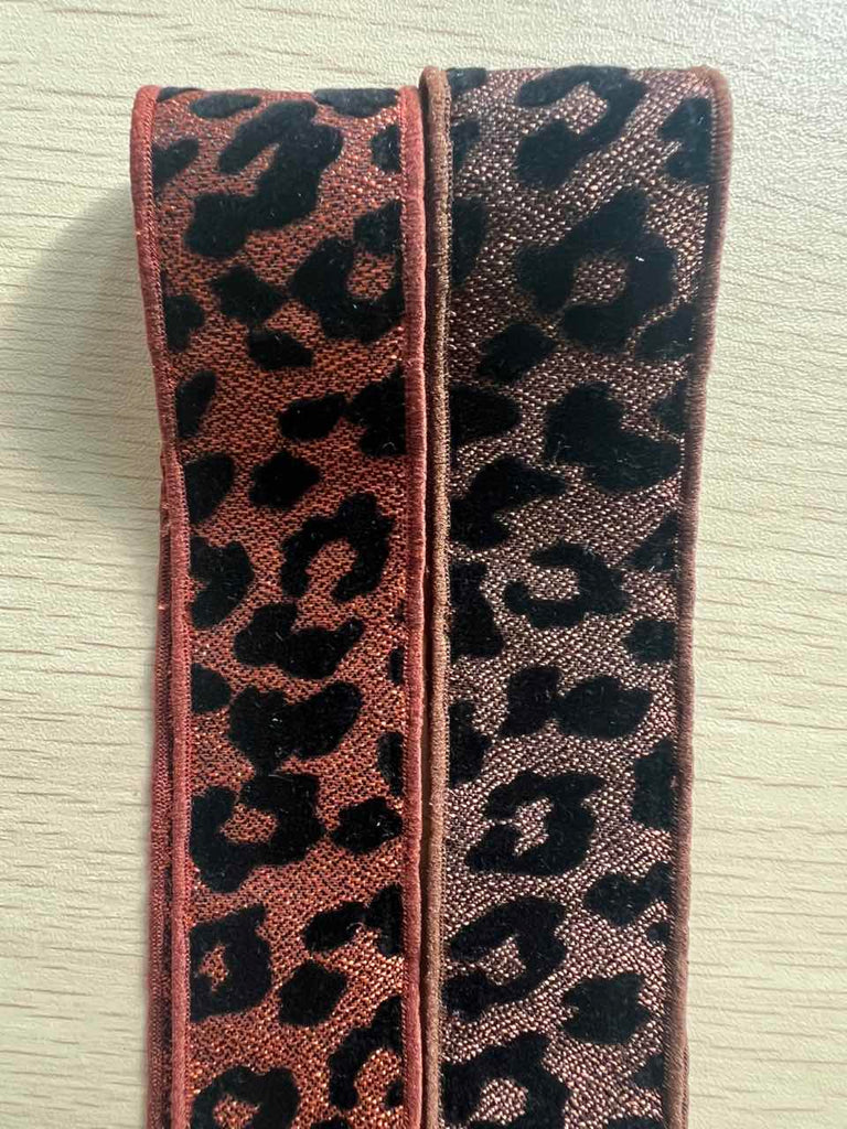 32mm leopard trim, leopard print ribbon, DIY fabric trim, stage costume trim, clothing embellishment,  wild pattern trim,  sewing supplies.