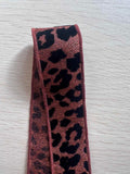 32mm leopard trim, leopard print ribbon, DIY fabric trim, stage costume trim, clothing embellishment,  wild pattern trim,  sewing supplies.