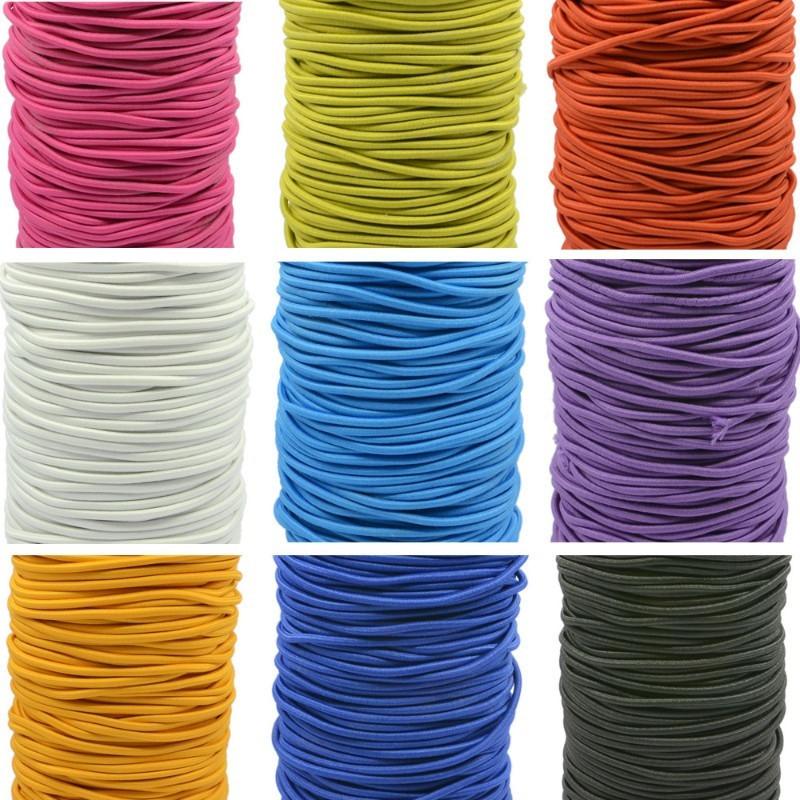 0.1 inch / 2.5 mm Ruber Round Elastic Cord String Band 90 Yard /270 ft