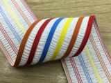 2 inch (50 mm) Wide Colorful Stripe Thin Elastic Band - strapcrafts