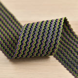 2.36 inch (60mm) Wide Colorful Wave Elastic Band - 1 Yard
