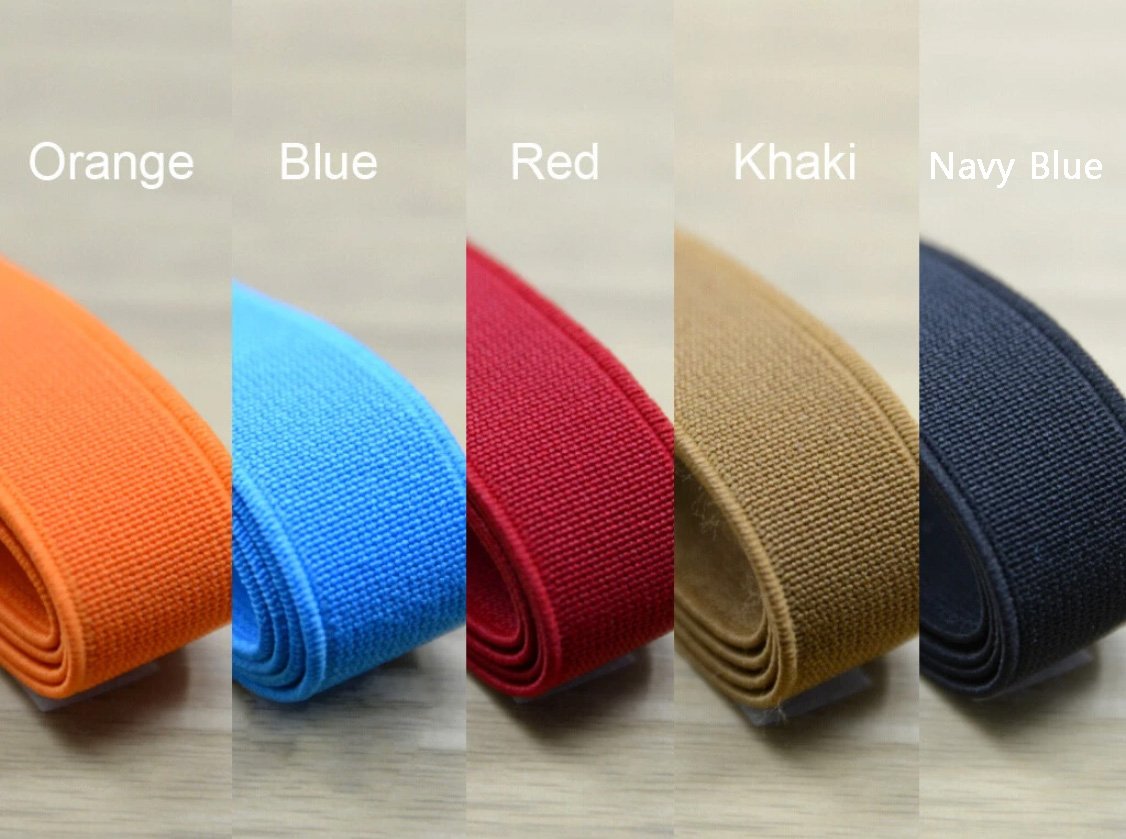 3/4" 20mm wide Colored Heavy Duty Elastic Stretch Band For Waistband - strapcrafts