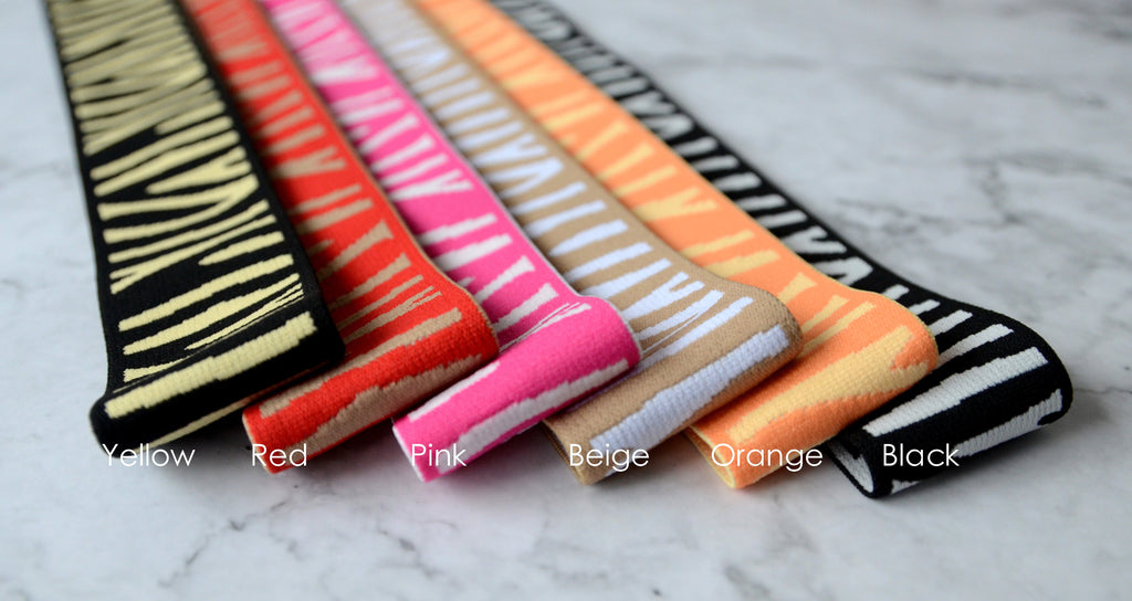 1.5 inch  40mm wide Zebra pattern Colored Plush Comfortable Elastic Band by the Yard,Waistband Elastic,Sewing Elastic by the Yard