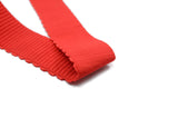 2 inch ( 50mm ) Wide Colored Comfortable Plush Elastic Band with Wavy Edge - 1 Yard - strapcrafts