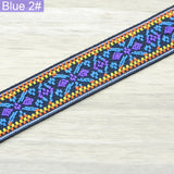 1 inch 25mm Embroidery Jacquard Waistband Elastic Band, Elastic Trim,Elastic by the Yard - strapcrafts