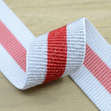 2 inch 50mm Wide  Glitter Striped Elastic Band , Colored Elastic Trim, Elastic Ribbon,  Elastic by the Yard, - strapcrafts