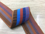 2 inch (50mm) Wide Colorful Striped Jacquard Soft Elastic Bands,Waistband Elastic,Sewing Elastic - strapcrafts
