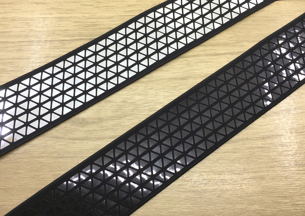 12 30cm ,15.8 40cm Super Wide Knit Black Stretch Elastic Band -1