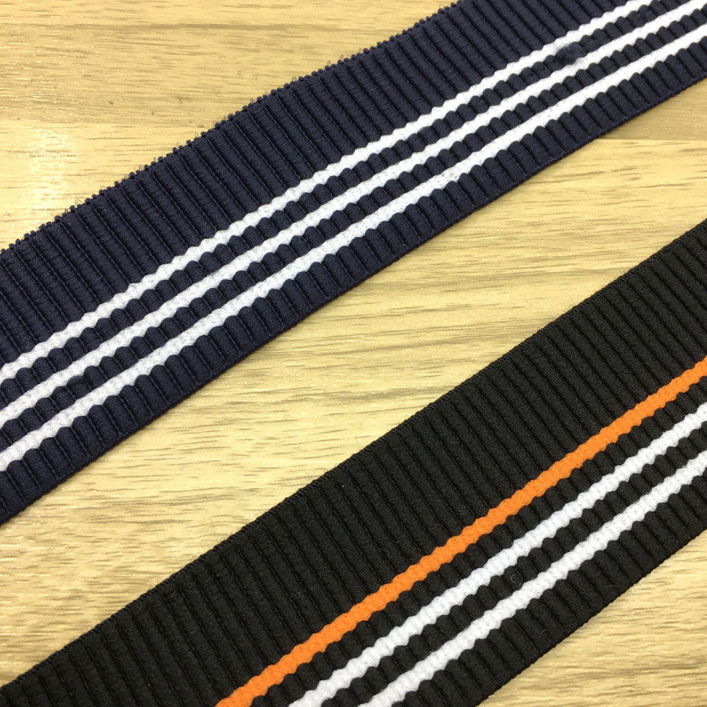 12 30cm ,15.8 40cm Super Wide Knit Black Stretch Elastic Band -1