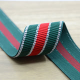 1.5inch 40mm Colorful  Glitter Striped Elastic Band , Colored Elastic Trim, Elastic Ribbon,  Elastic by the Yard, - strapcrafts