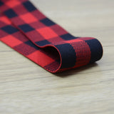 1.5 inch (40mm) Wide Plaid Plush Striped Elastic Band, Waistband Elastic, Sewing Elastic - strapcrafts