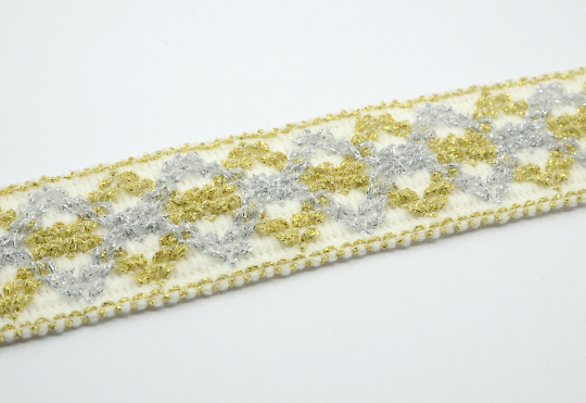 2 inch (50mm) Wide Embroidery Jacquard Glitter Waistband Elastic ,Sewing Elastic