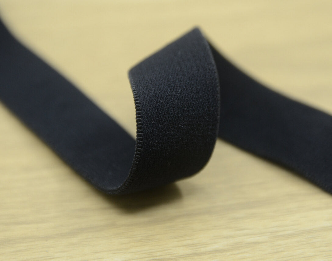 1/2 / 13mm or 3/4 / 20mm wide 5-10yds Thick Black Waistband