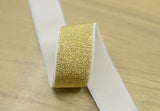 Soft Plush Glitter Waistband Elastic , 1 inch ( 25mm ) Wide Gold Glitter,Silver Glitter White Elastic - strapcrafts