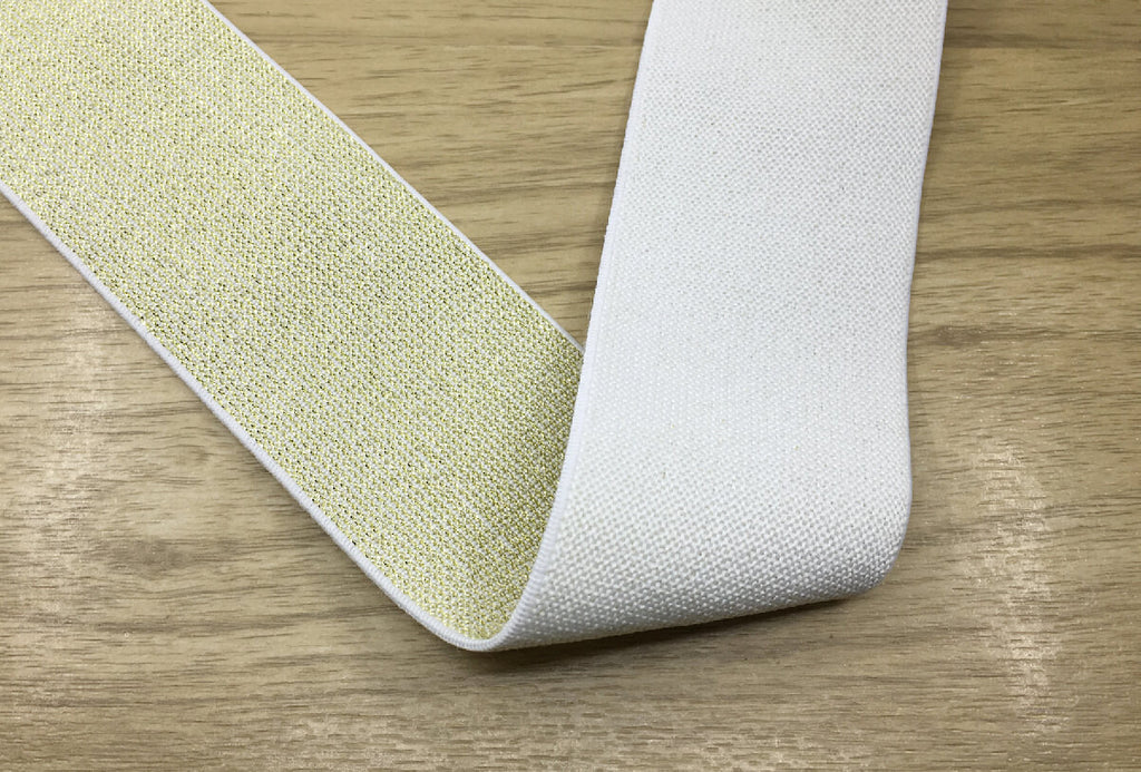 2 inch 50mm wide Gold Glitter Elastic,  Waistband Elastic ,Sewing Elastic